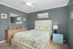 Primary bedroom with queen bed